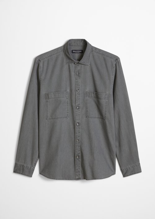 Regular-fit denim shirt — Light Grey
