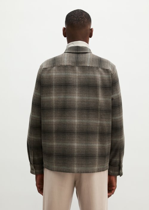 Regular-Fit Overshirt — Dark Brown