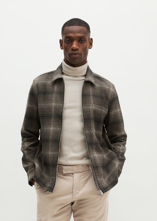 Regular-Fit Overshirt — Dark Brown