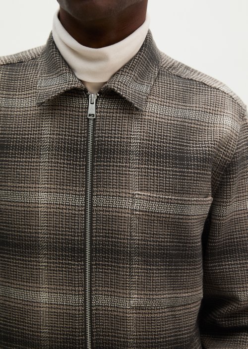 Regular-Fit Overshirt — Dark Brown