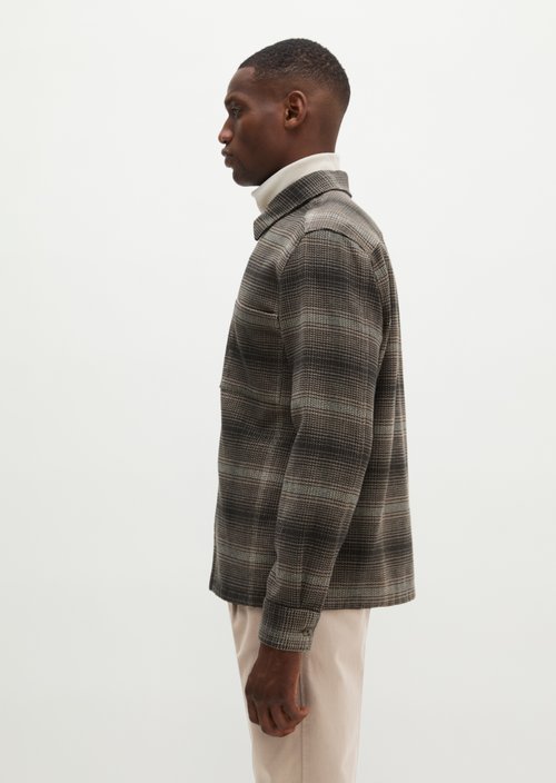 Regular-Fit Overshirt — Dark Brown