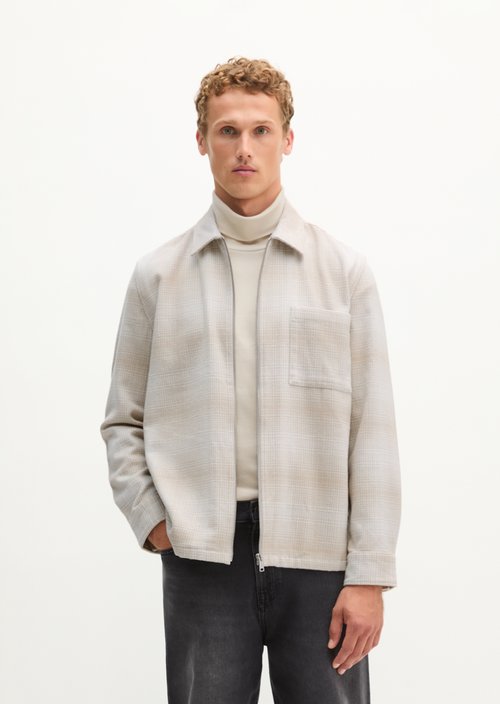 Regular-Fit Overshirt — Medium Beige
