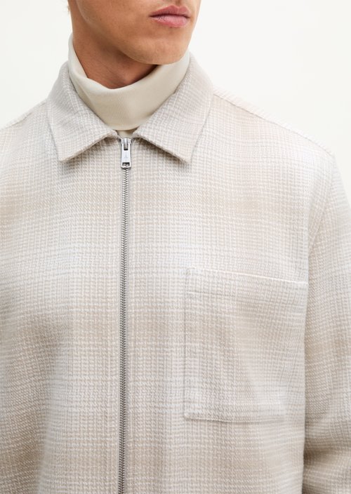 Regular-Fit Overshirt — Medium Beige