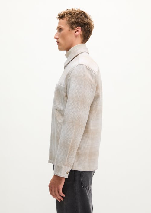 Regular-Fit Overshirt — Medium Beige