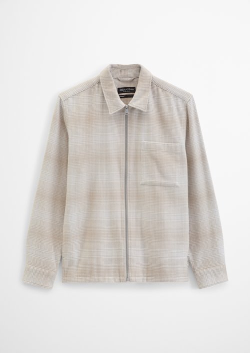 Regular-Fit Overshirt — Medium Beige