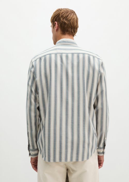 Regular-fit twill shirt — Dark Beige