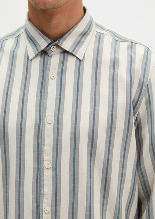 Regular-fit twill shirt Dark Beige in detail view