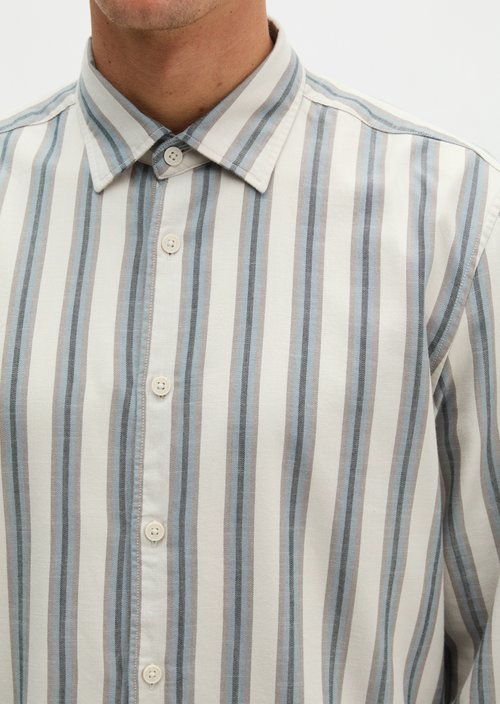 Regular-fit twill shirt — Dark Beige