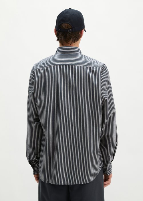 Regular-fit twill shirt — Dark Blue