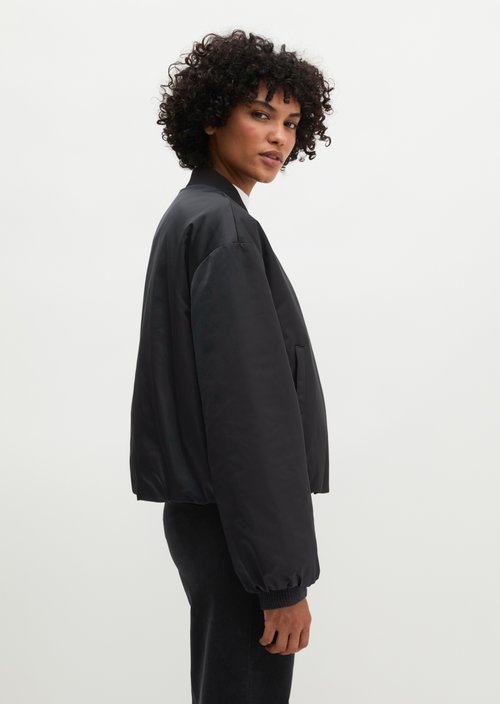 Aviator-style blouson regular cropped — Deep Night Blue