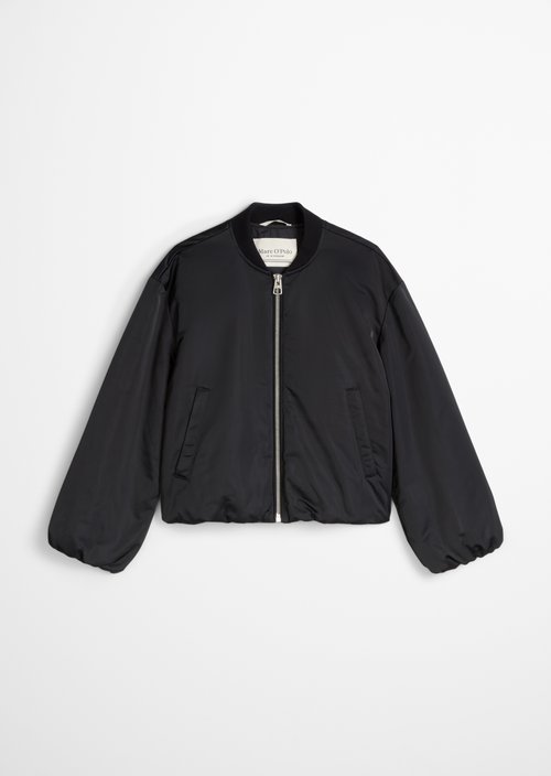 Aviator-style blouson regular cropped — Deep Night Blue