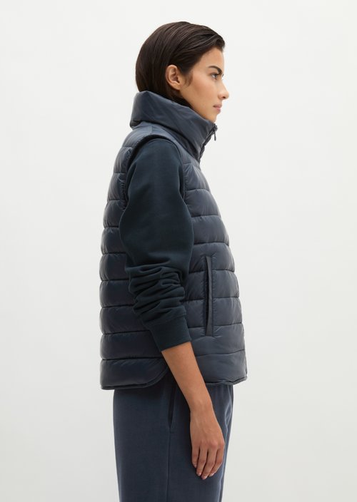 Lightweight quilted vest fitted — Martime Blue