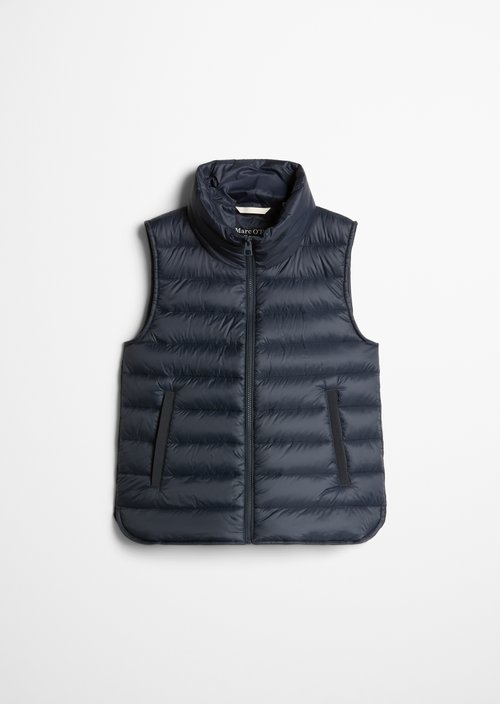 Lightweight quilted vest fitted — Martime Blue