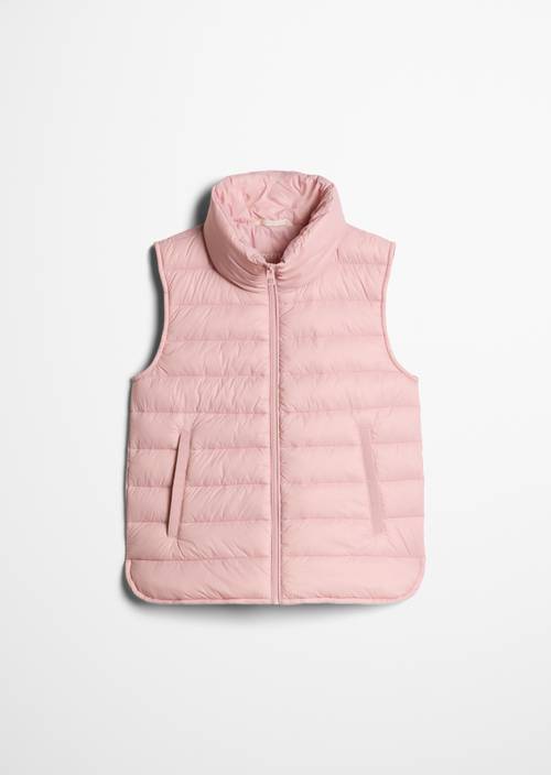 Leichte Steppweste fitted Misty Rose in freigestellter Ansicht ohne Model