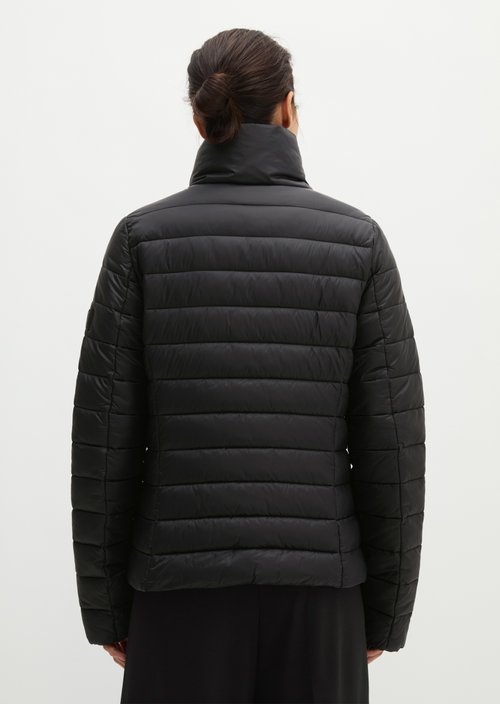Lightweight quilted jacket fitted — Black
