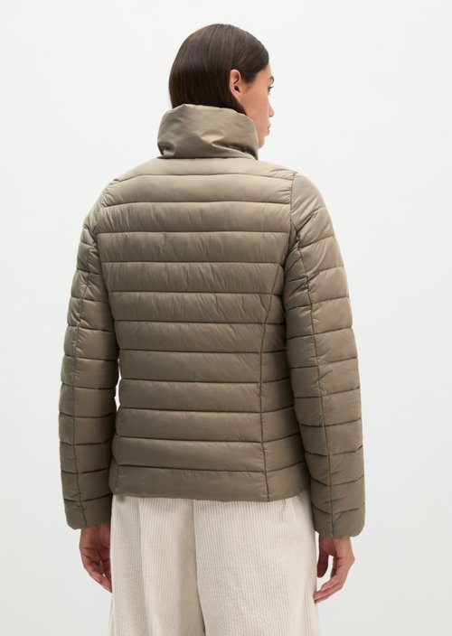 Lightweight quilted jacket fitted — Stone Taupe