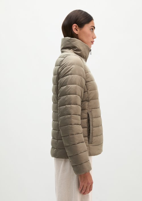 Lightweight quilted jacket fitted — Stone Taupe