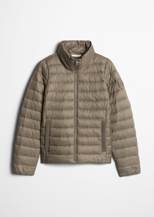 Lightweight quilted jacket fitted — Stone Taupe