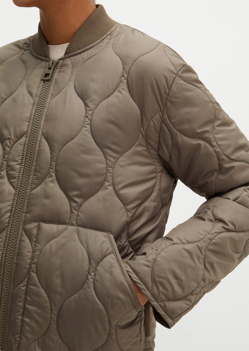 MOP x Function Quilted Jacket — Stone Taupe