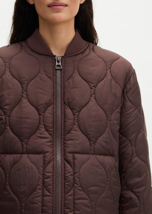 MOP x Function Quilted Jacket — Black Cherry