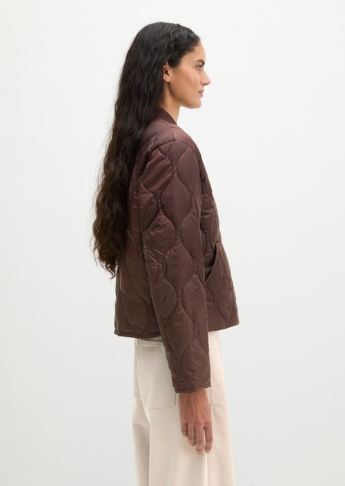 MOP x Function Quilted Jacket — Black Cherry