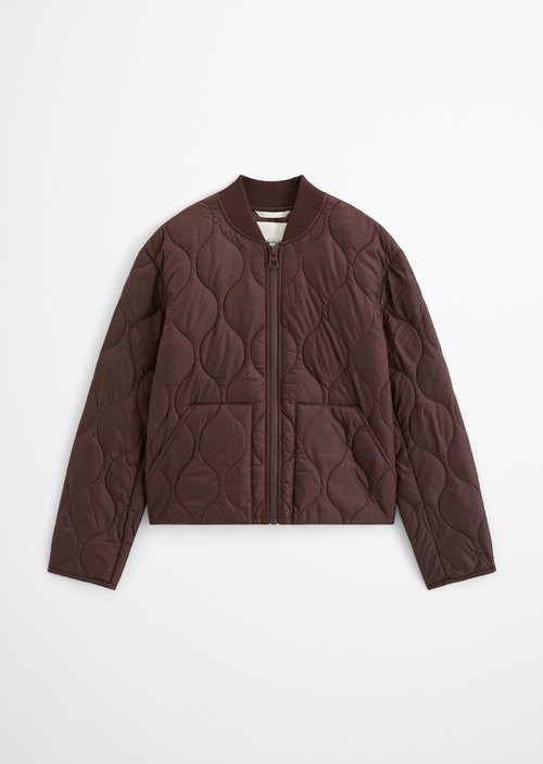 MOP x Function Quilted Jacket — Black Cherry
