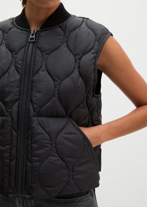MOP x Function Quilted Vest — Deep Night Blue