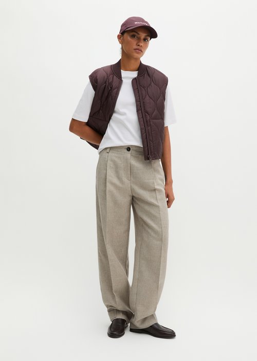 MOP x Function Quilted Vest — Black Cherry