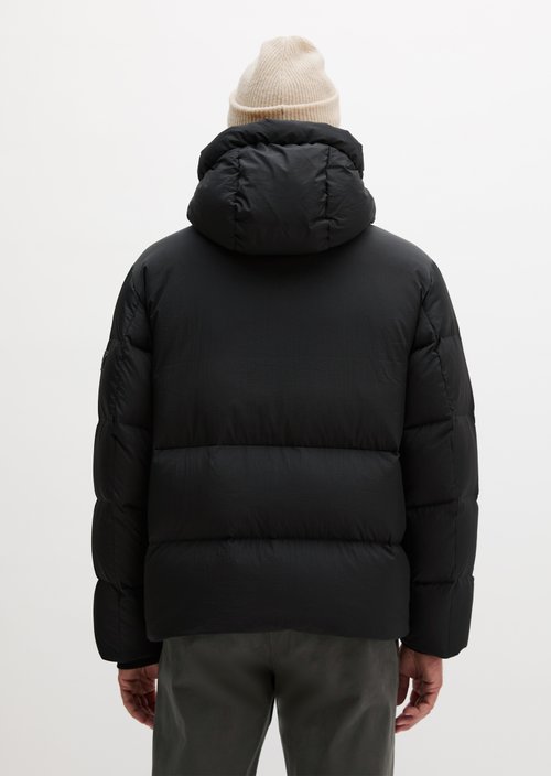 Relaxed-Fit Puffer Down Jacket — Black