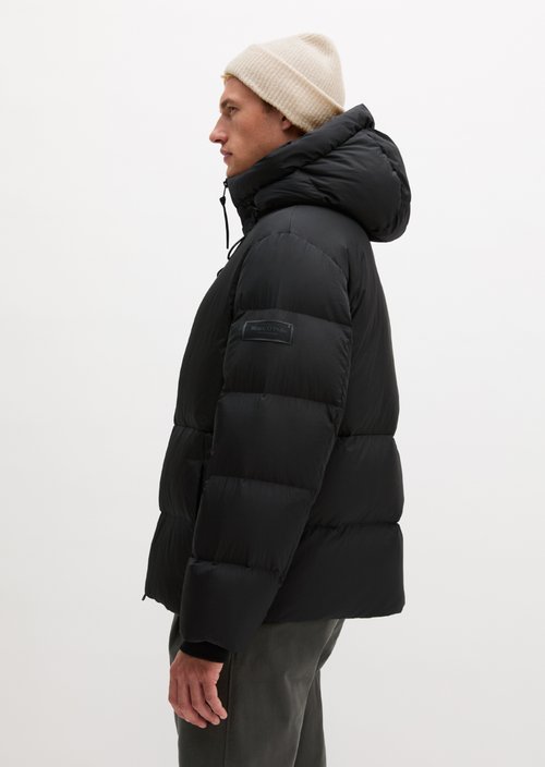 Relaxed-Fit Puffer Down Jacket — Black