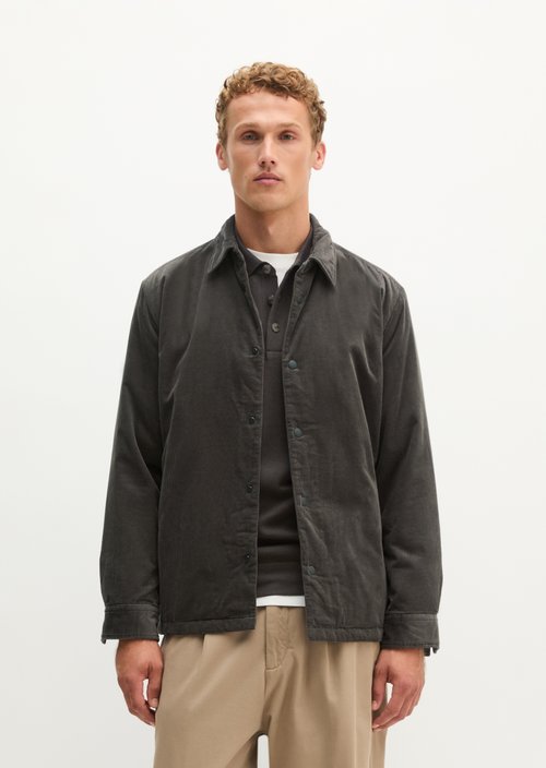Regular-Fit Corduroy Overshirt — Wooden Earth