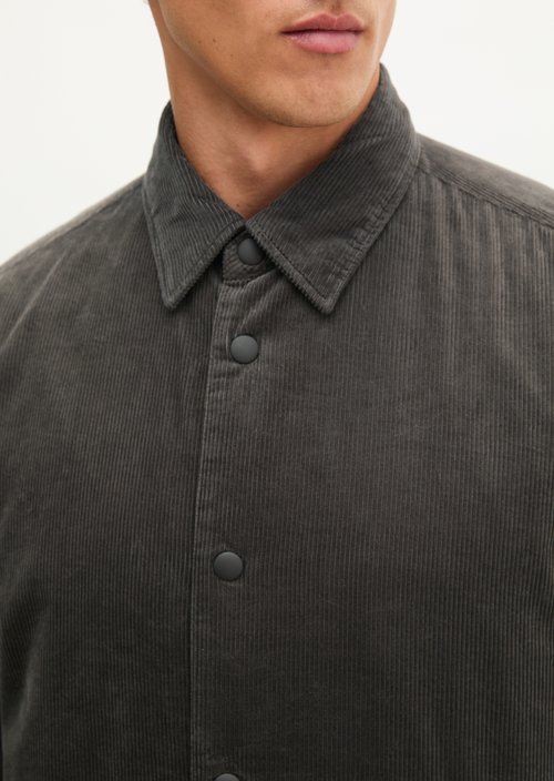 Regular-Fit Corduroy Overshirt — Wooden Earth