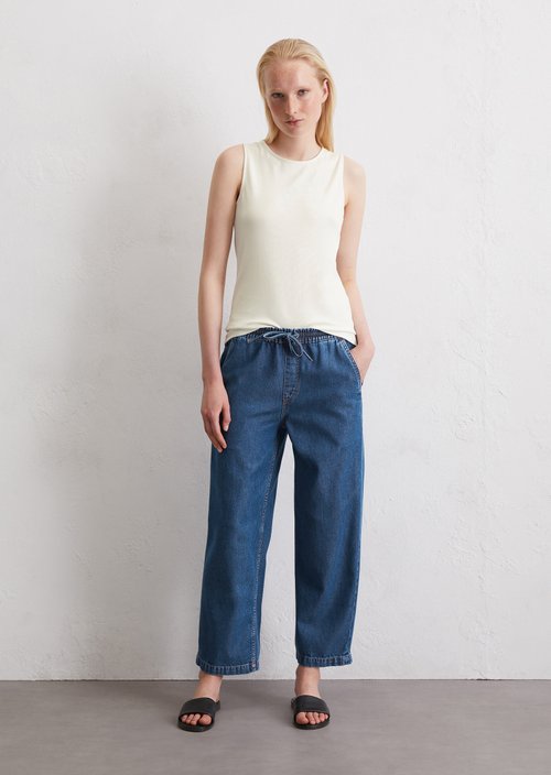Flowing trousers wide — Medium Blue