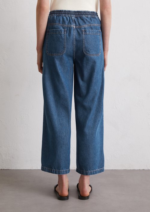 Flowing trousers wide — Medium Blue