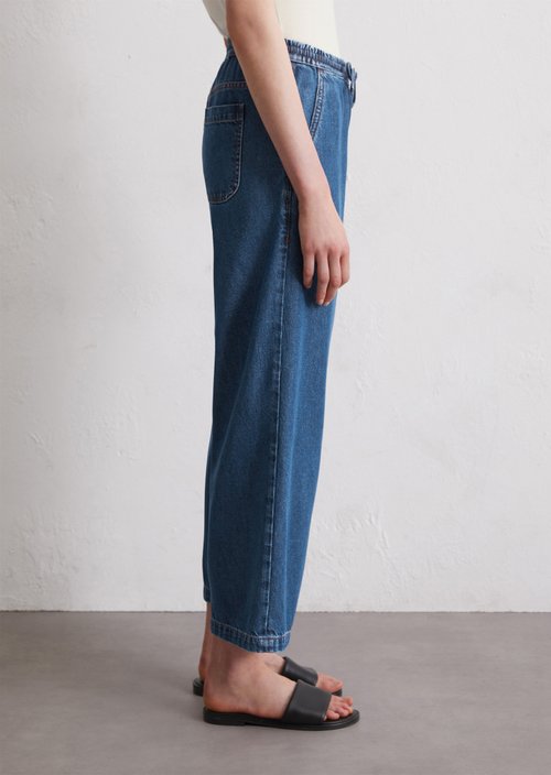 Flowing trousers wide — Medium Blue