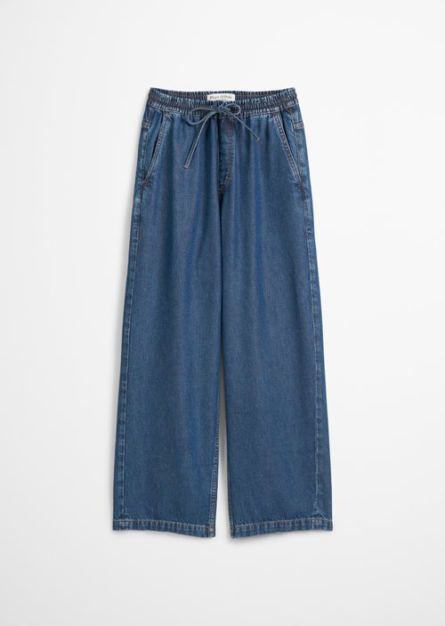 Flowing trousers wide — Medium Blue