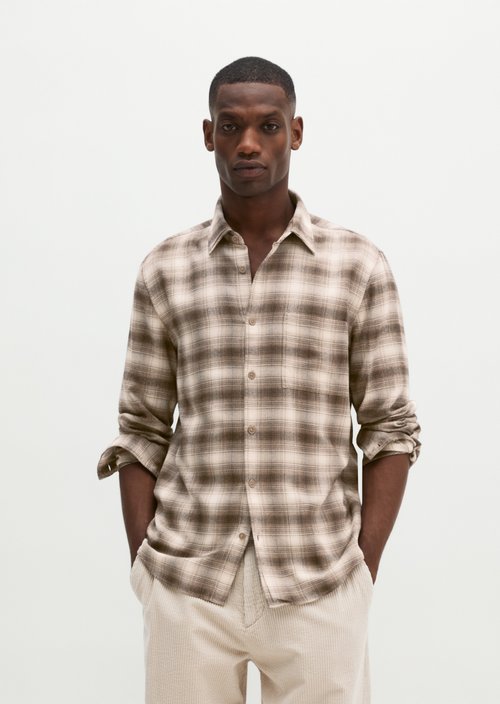 Regular-fit shirt — Dark Brown