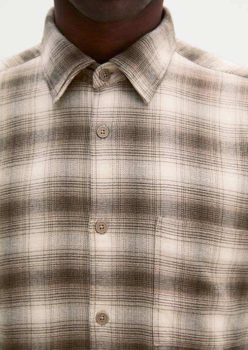 Overhemd, regular fit Dark Brown in detailaanzicht