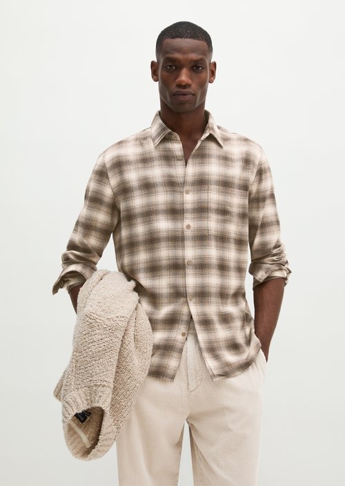 Regular-fit shirt — Dark Brown