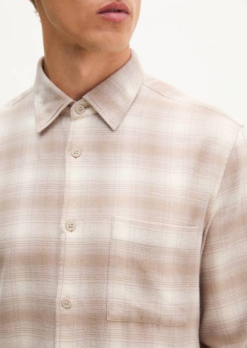 Hemd regular Dark Beige in Detailansicht
