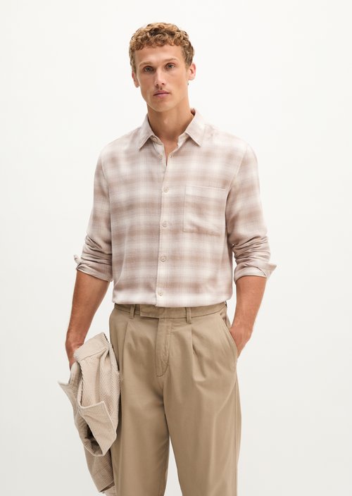 Regular-fit shirt — Dark Beige