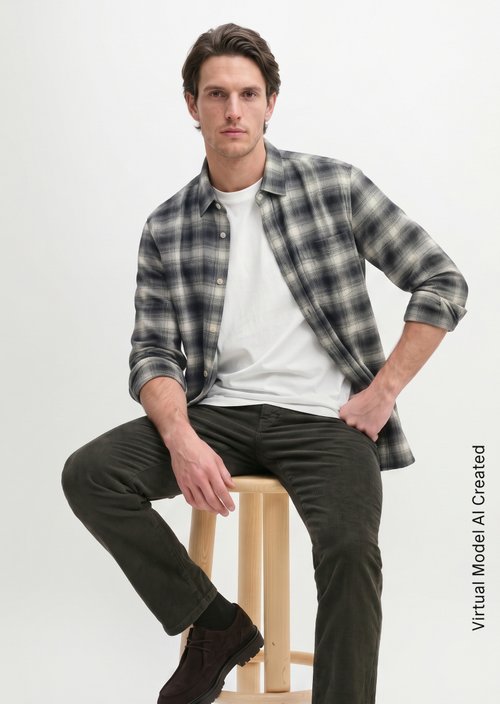 Regular-fit shirt — Dark Green