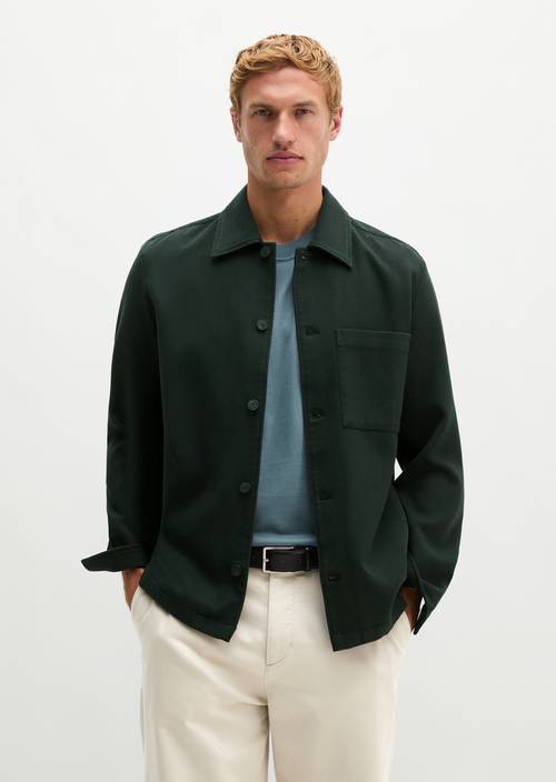 Overshirt Dark Blue in Frontalansicht