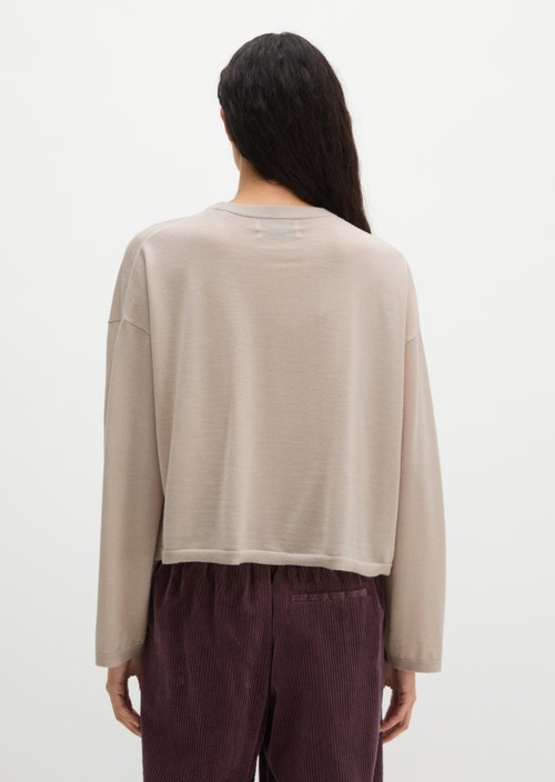 Knitted sweater oversize — Natural