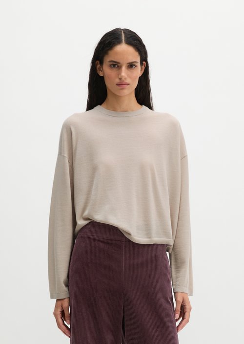 Knitted sweater oversize — Natural