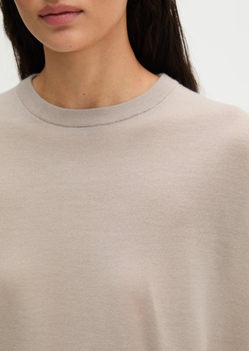 Knitted sweater oversize — Natural