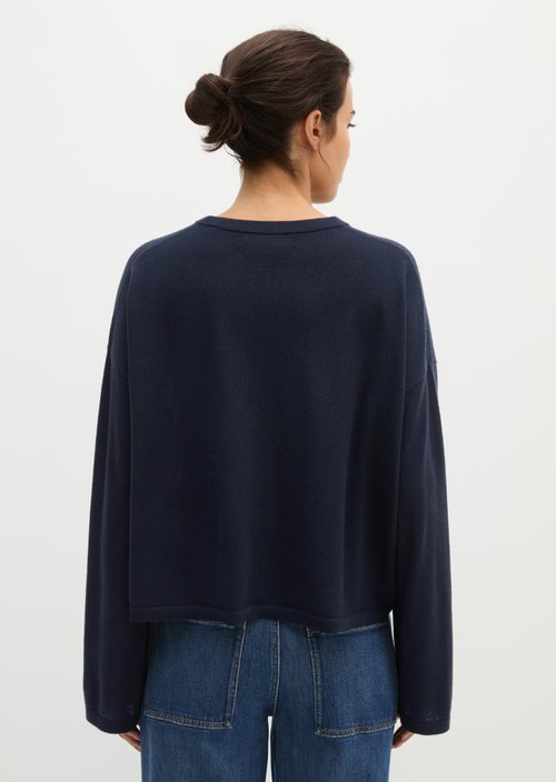 Knitted sweater oversize — Martime Blue