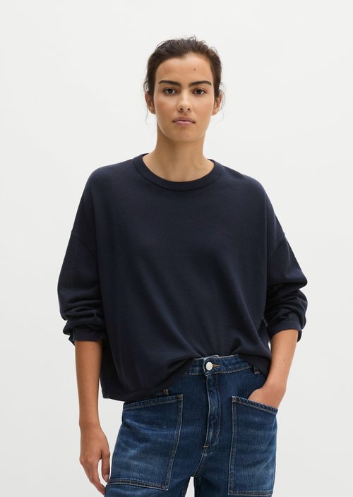 Knitted sweater oversize — Martime Blue