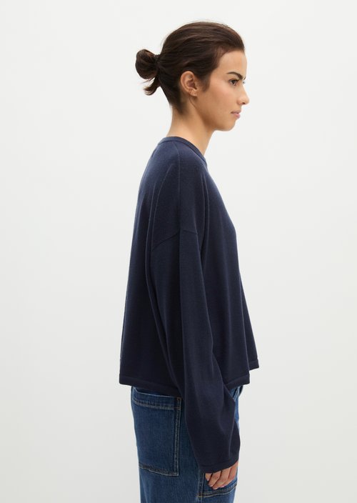 Knitted sweater oversize — Martime Blue
