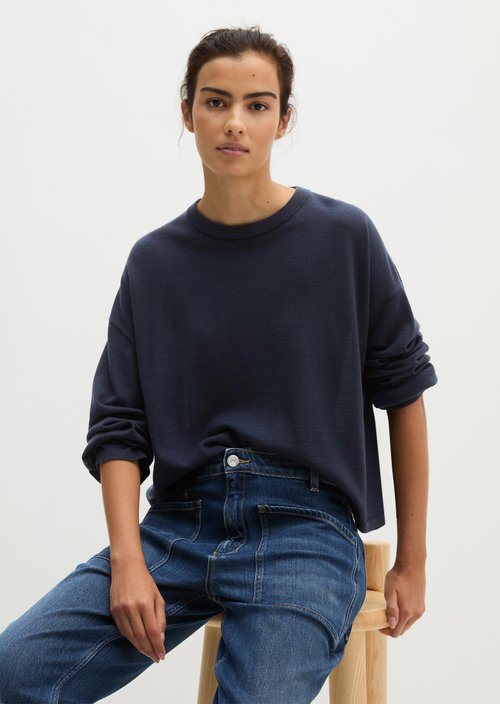 Knitted sweater oversize — Martime Blue
